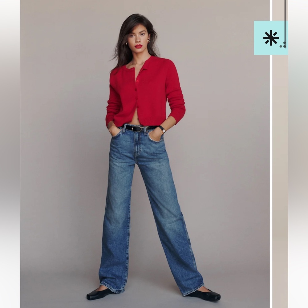 Reformation Val 90s Mid Rise Straight Jeans Zadar - Size 26